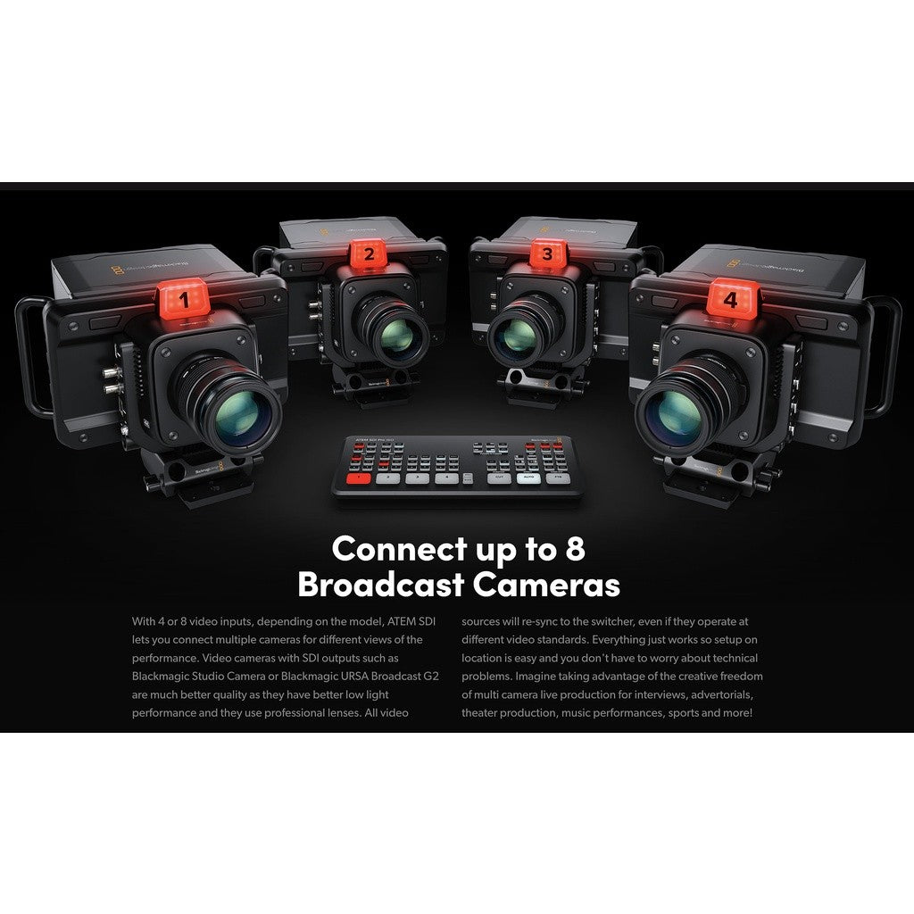 Blackmagic Design Atem SDI Pro ISO / Atem SDI / Atem SDI Extreme ISO Live Streaming Switcher for ISO HDMI