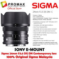 Sigma 24mm f3.5 DG DN Contemporary lens F3.5 (Sony E)