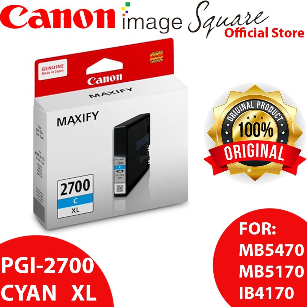 Canon PGI-2700 XL / PGI-2700 (BK/Y/M/C) For MB5470/MB5170/IB4170 PGI-2700XL 2700 INK CATRIDGE