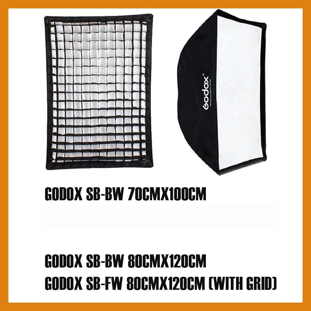 Ready Stock Godox SL100D SL-100D SL100 SL-100 Daylight LED Video Light (5600K) with softbox set SL-100W SL100W