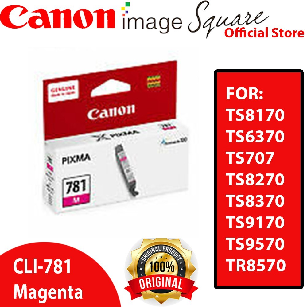 Canon CLI-781 INK (Black/Cyan/Magenta/Yellow/Photo Blue) PGI-780 PGBK INK