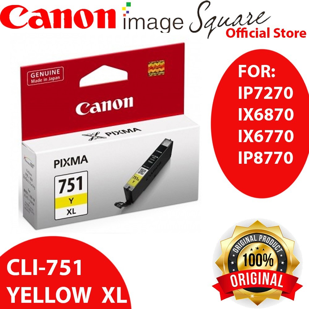 Canon CLI-751XL INK (Cyan/Magenta/Yellow/Black) PGI-750 XL PGBK 750 751 751XL 750XL COMBO
