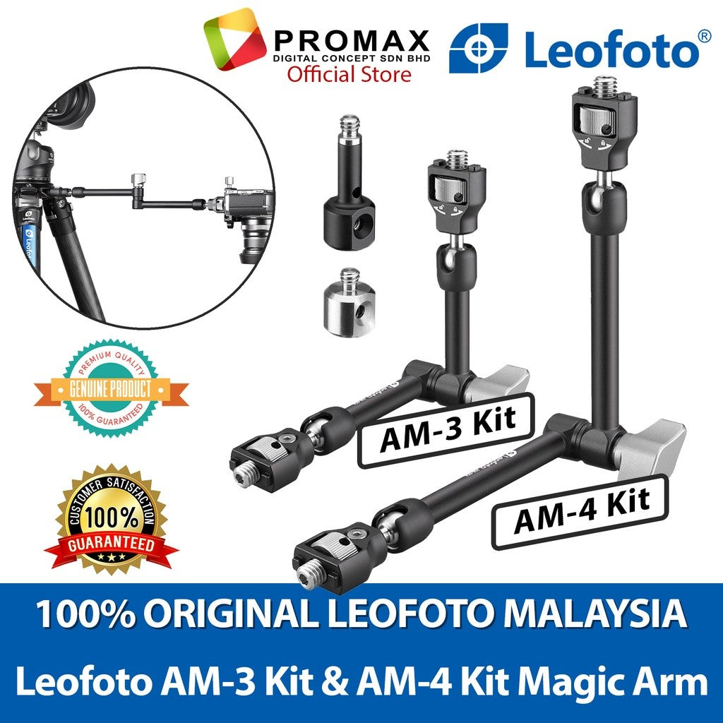 Leofoto AM-4 Kit Magic Versa Arm Multi-Purpose Tripod Accessory Mount LEOFOTO MALAYSIA