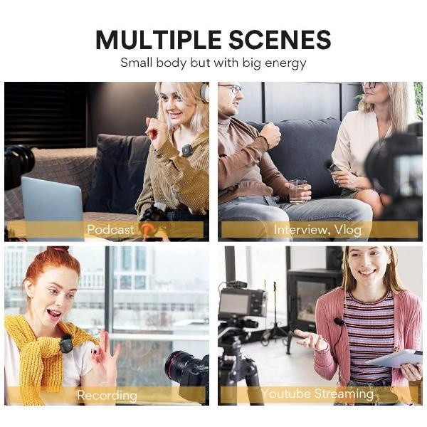 RM30 CASHBACK! MAONO AU-WM820 Wireless Microphone 2.4G for Phone Pc Camera Maonocaster