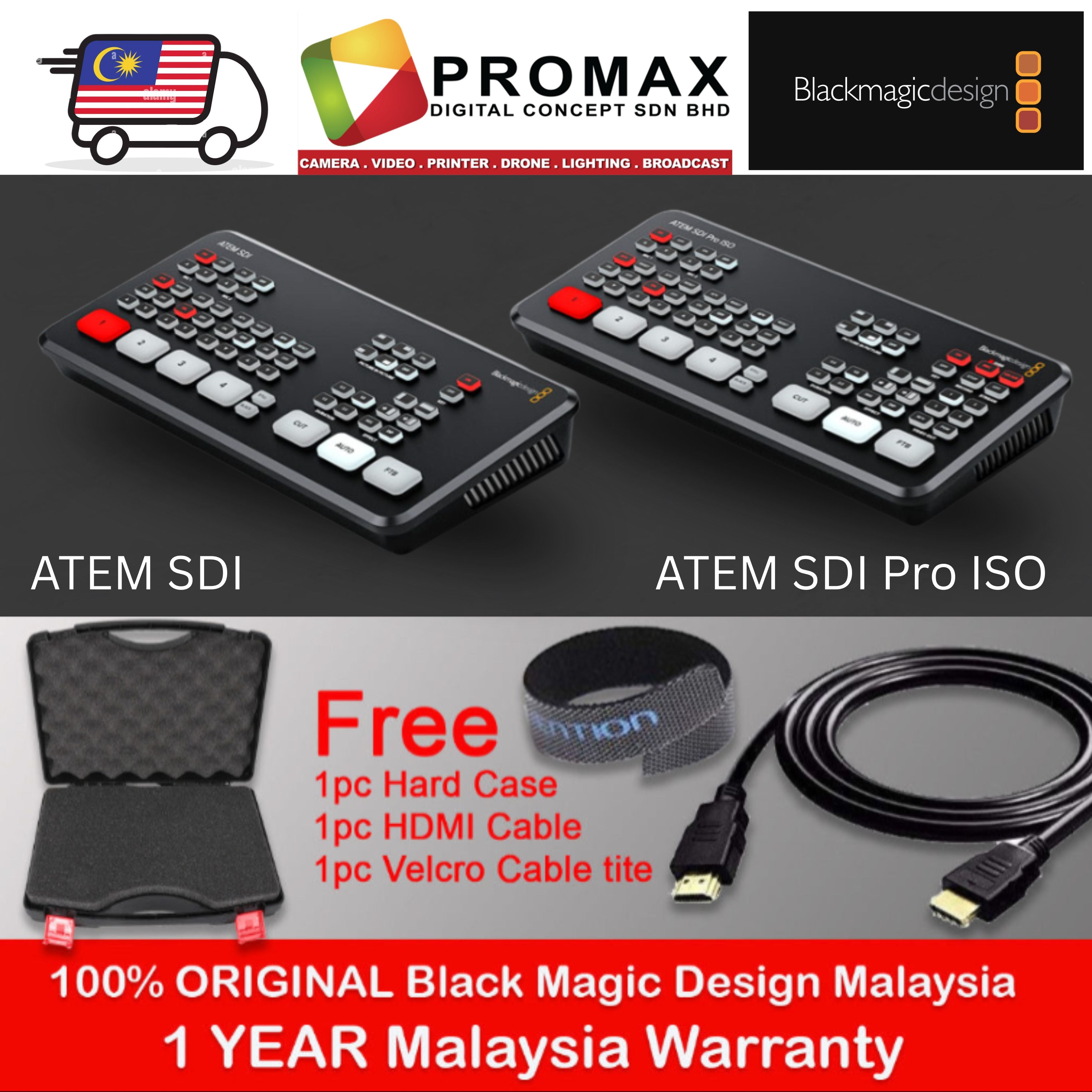 Blackmagic Design ATEM Mini Pro ATEM SDI / SDI Pro ISO Live Stream Switcher
