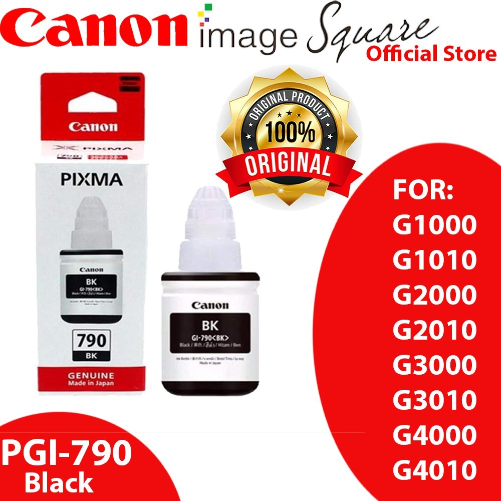 Canon GI-790 [Black /Cyan / Magenta / Yellow] GI-790 Ink For G series Printer