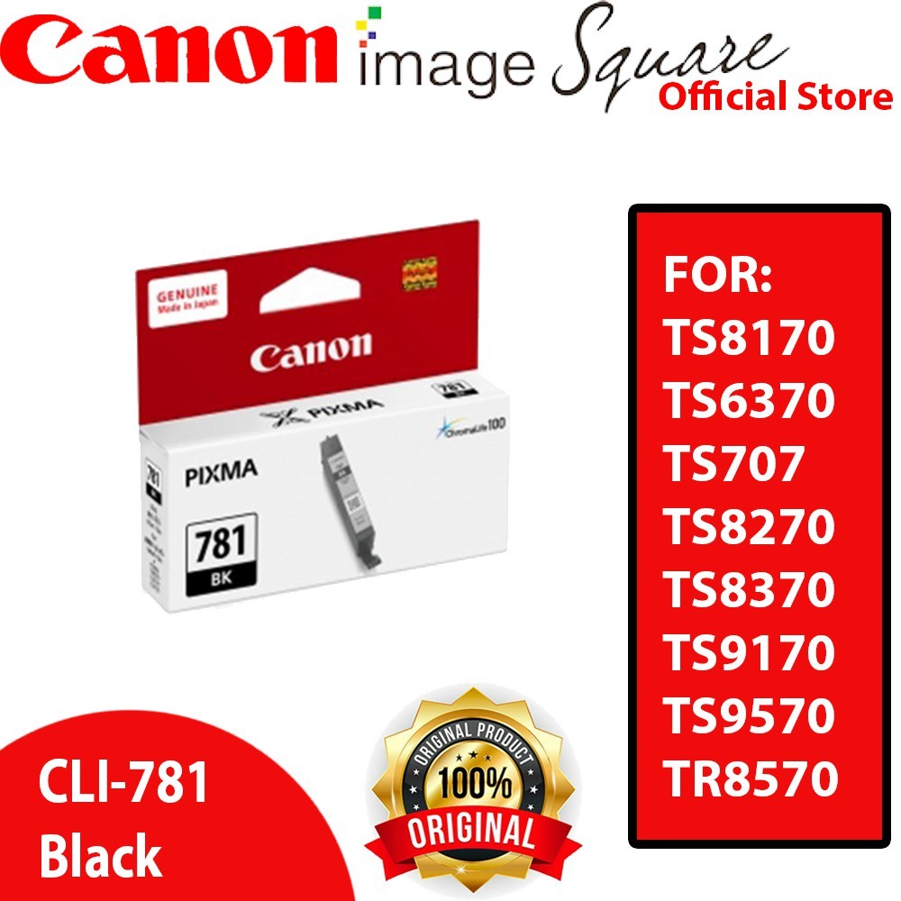 Canon CLI-781 INK (Black/Cyan/Magenta/Yellow/Photo Blue) PGI-780 PGBK INK