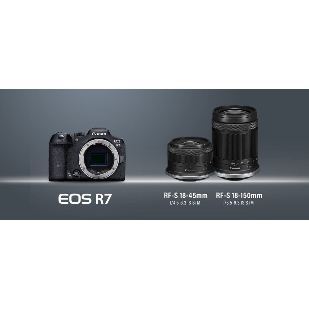 READY STOCK! CANON EOS R7 BODY / KIT Mirrorless Camera RF-S 18-45MM / 18-150MM FREE MEMORY CARD