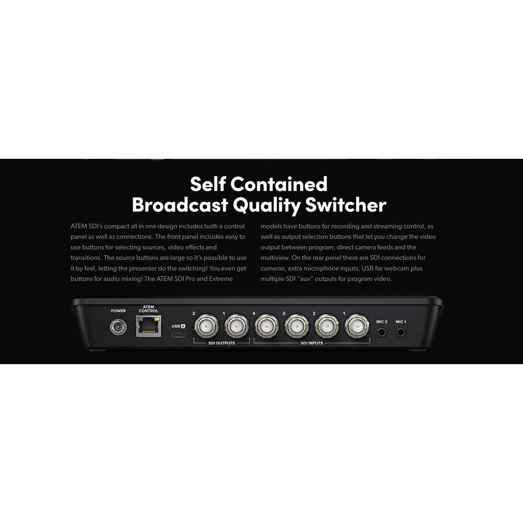 Blackmagic Design Atem SDI Pro ISO / Atem SDI / Atem SDI Extreme ISO Live Streaming Switcher for ISO HDMI