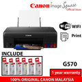 CANON PIXMA G570 Easy Refillable Wireless Single Function Ink Tank for High Volume Quality Photo Printing Printer