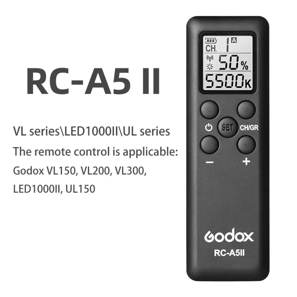 Godox RC-A6 RC-A5 RC-A5 II Remote Control for SL60W SL150W SL200W SL100D SL150II SL200II ML60 VL150 VL200 VL300