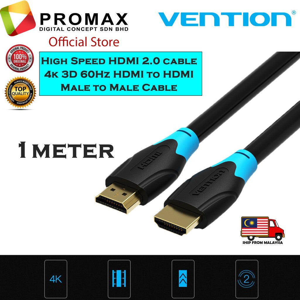 Vention High Speed Premium HDMI 2.0 cable 4k HDMI to HDMI Male to Male for TV LCD Laptop Computer Camera 1m 2m 3m 5m 8m
