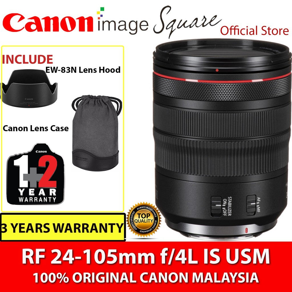 Canon RF 24-105mm f/4L IS USM rf24-105mm F4 L IS USM FREE UV FILTER, No Box-Taken out from Canon EOS R6 MKII KIT