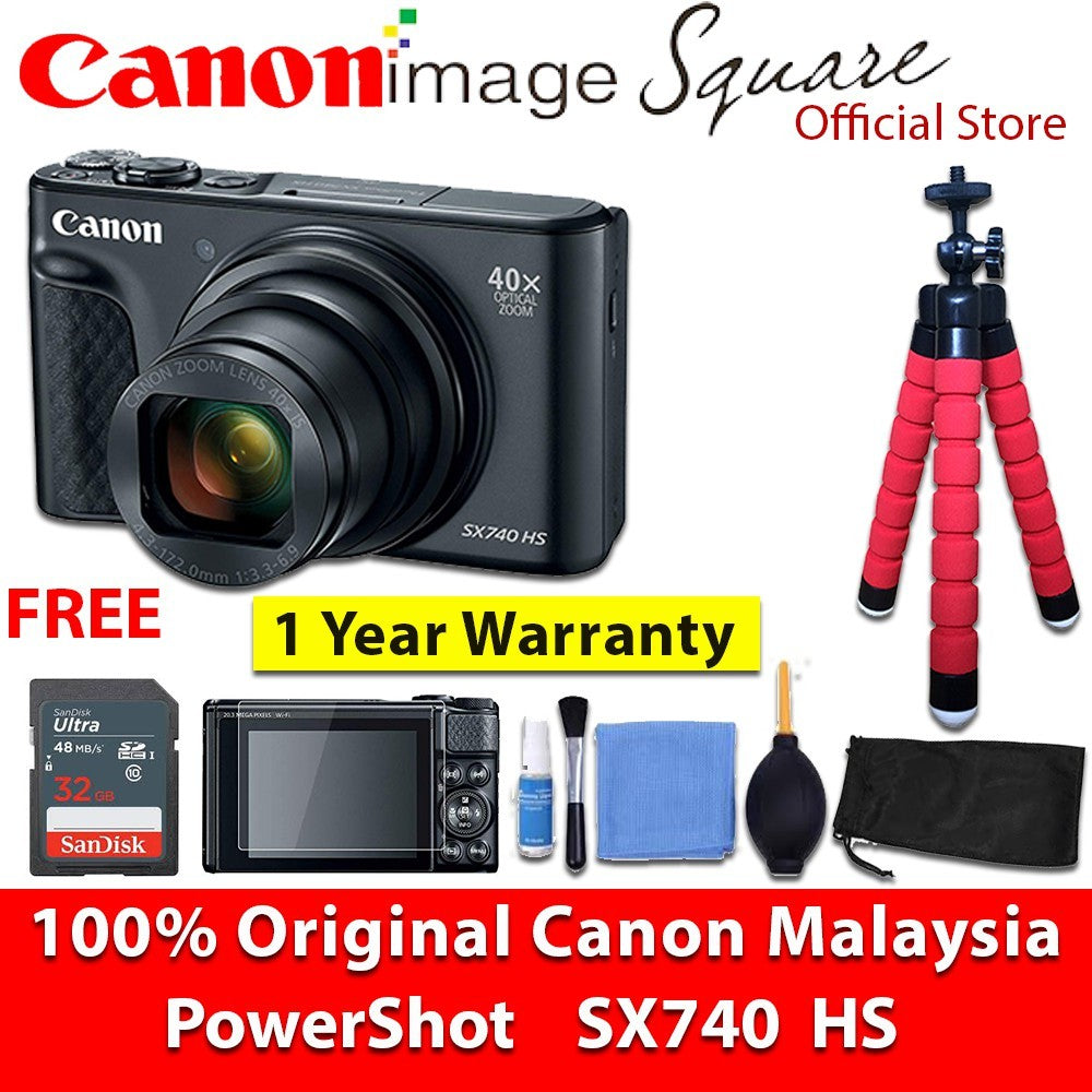 Ready Stock! Canon PowerShot SX740 HS Digital Camera-BLACK SX740HS
