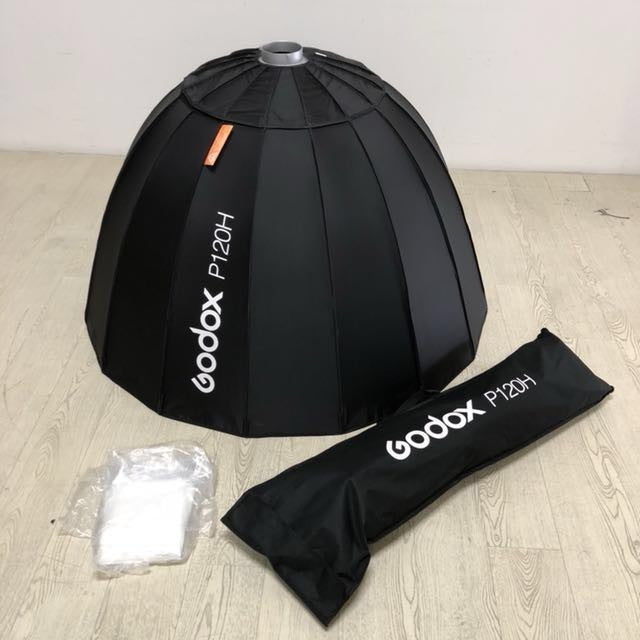 Ship 24 Hour Godox Portable P120H 120CM Deep Parabolic Honeycomb Grid Softbox Bowens Mount Studio
