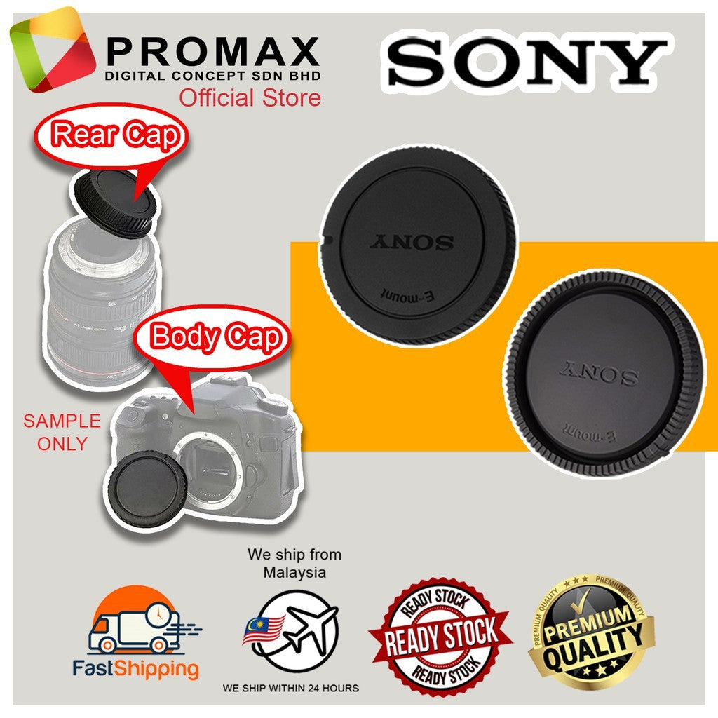 [Ready Stock] Camera SLR Mirorless Body Cap & Rear Lens Cap Cover Set for Canon Nikon Sony Fujifilm Olympus Micro 4/3 FT