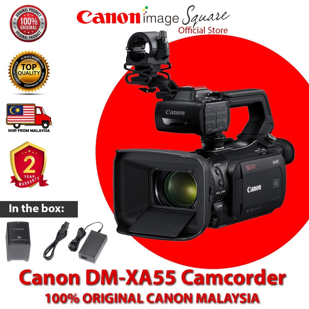 Canon DM-XA55 XA 55 XA55 UHD 4K30 Camcorder with Dual-Pixel Auto focus Ship from Malaysia