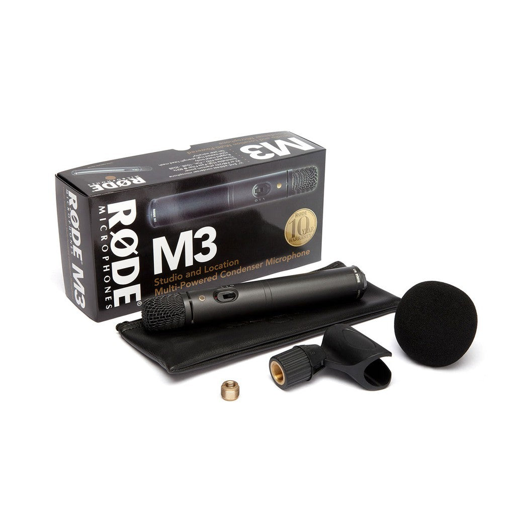 Rode M3 Multi-Powered Cardioid Condenser Microphone / Versatile End-Address Condenser Microphone Rode Warranty