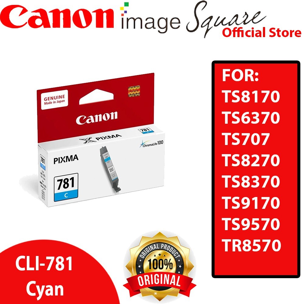 Canon CLI-781 INK (Black/Cyan/Magenta/Yellow/Photo Blue) PGI-780 PGBK INK