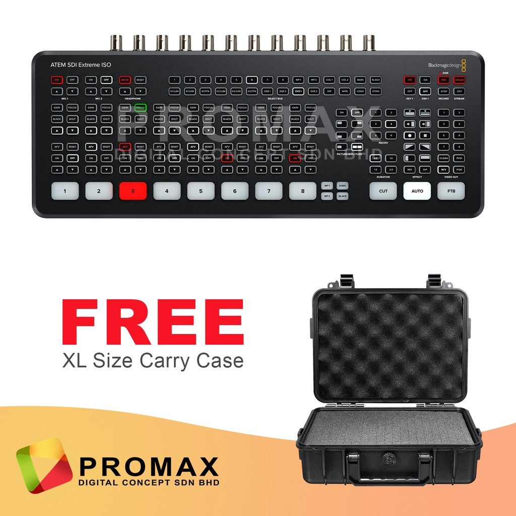 Blackmagic Design Atem SDI Pro ISO / Atem SDI / Atem SDI Extreme ISO Live Streaming Switcher for ISO HDMI