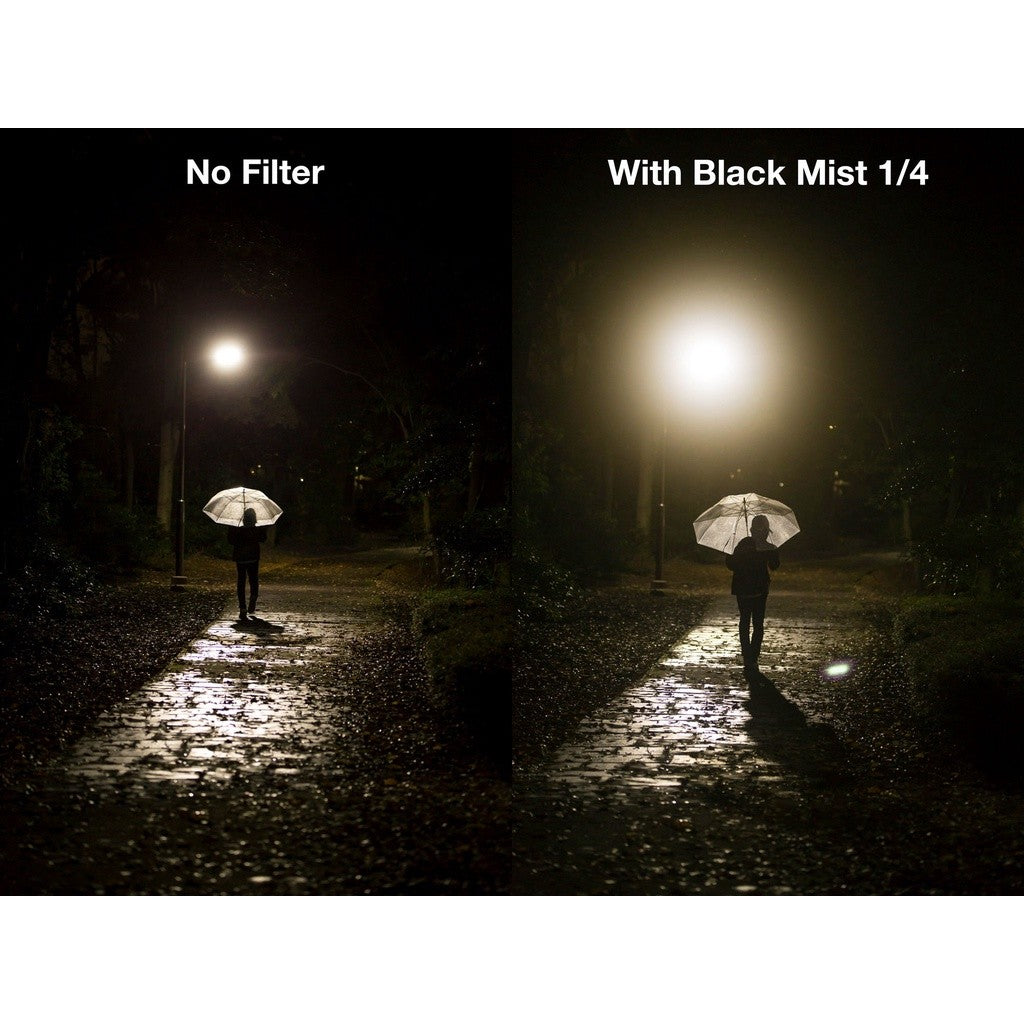 Nisi MC Black Mist Lens Filter 1/2 / 1/4 / 1/8 - 67mm 72mm 77mm 82mm for Camera Video Capture Portrait