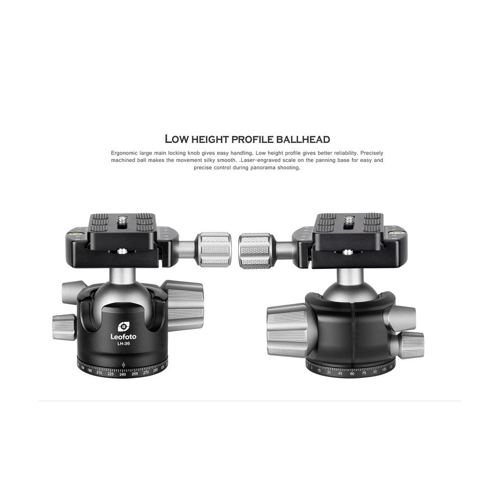 Leofoto LH-36+QP-70N Ball Head for Tripod ( DLSR/Mirrorless/Camcorder ) Leofoto 10 Years Warranty Malaysia