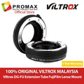 VILTROX DG-FU Auto focus AF Macro Extension Tube Ring Lens Adapter Mount for Fujifilm X X-Pro2 X-T2/T1 X-T20