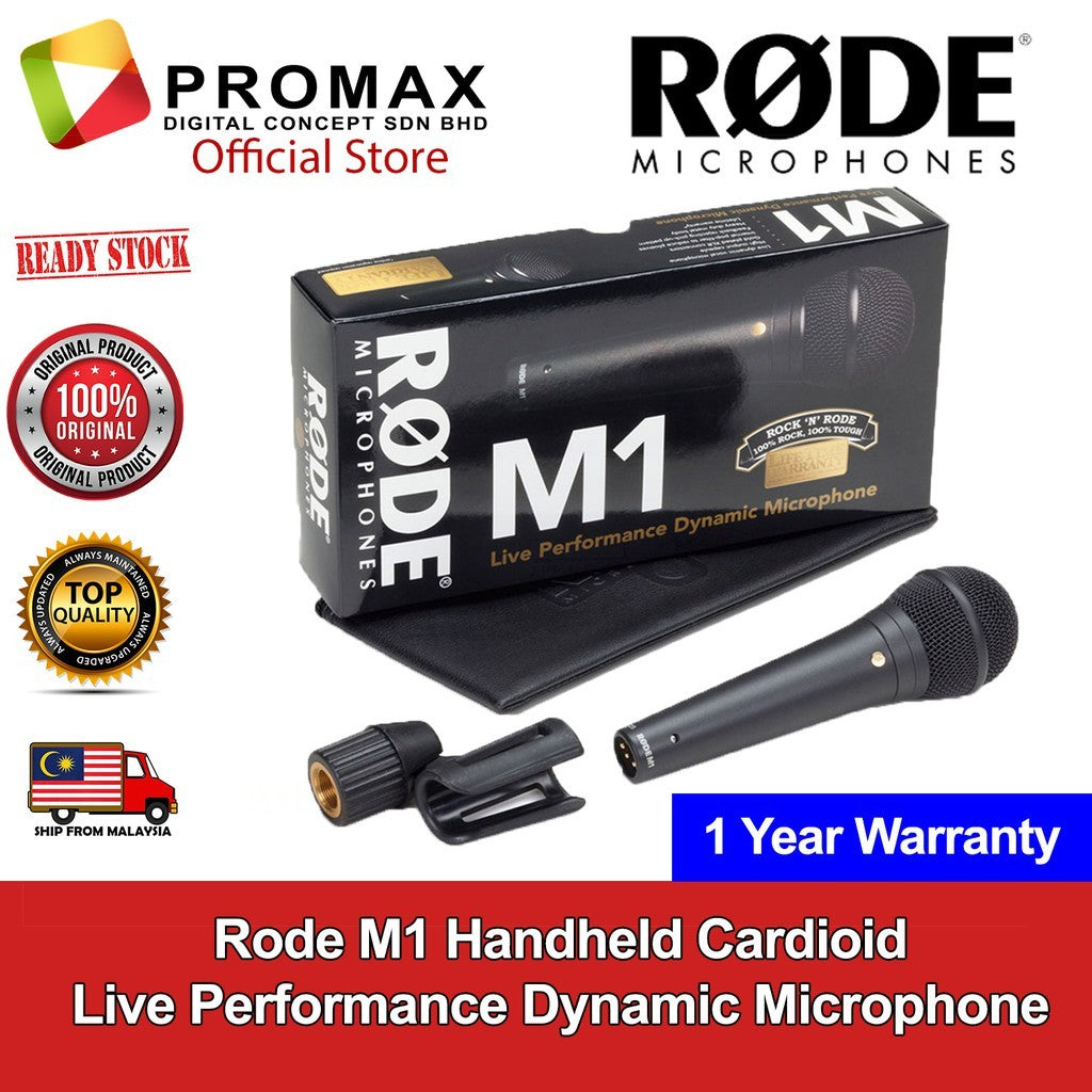 Rode M1 Handheld Cardioid Live Performance Dynamic Microphone