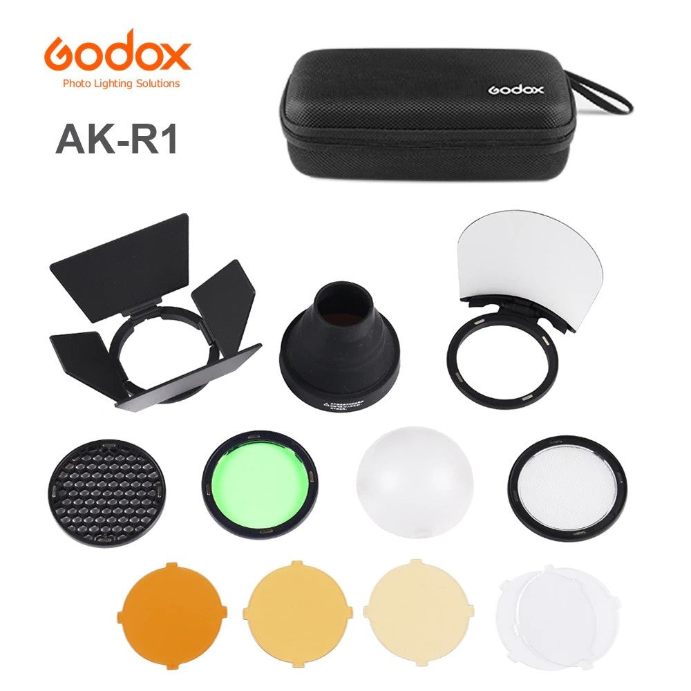 Godox AK‐R1 / S-R2 Round Flash Head Accessory Kit for V1 AD200 H200R ( Ready Stock )