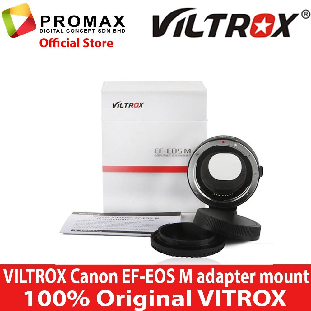 VILTROX AUTO FOCUS EF-EOS M adapter mount for Canon M