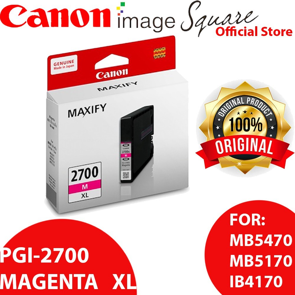 Canon PGI-2700 XL / PGI-2700 (BK/Y/M/C) For MB5470/MB5170/IB4170 PGI-2700XL 2700 INK CATRIDGE