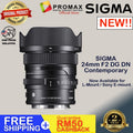 Sigma 24mm f/2 DG DN Contemporary Lens for (Sony E, Leica L)