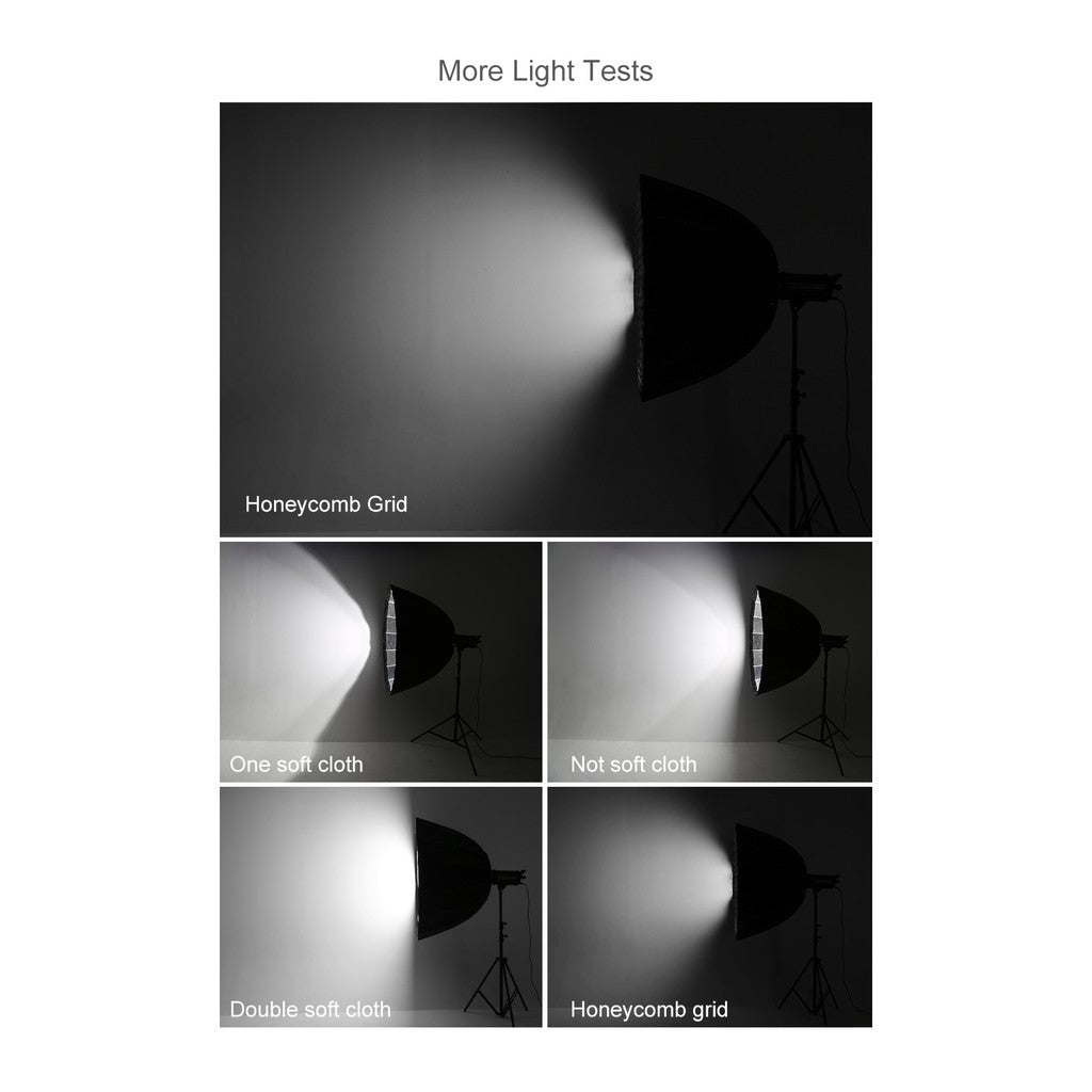 Ship 24 Hour Godox Portable P120H 120CM Deep Parabolic Honeycomb Grid Softbox Bowens Mount Studio