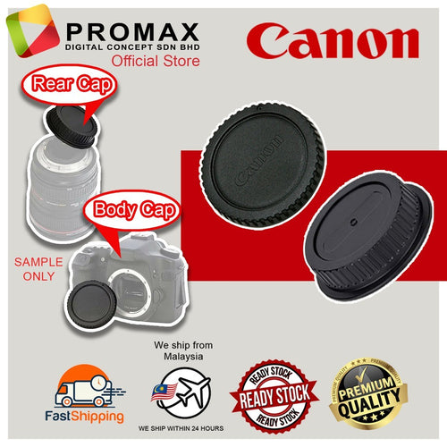 Camera SLR Mirorless Body Cap & Rear Lens Cap Cover Set