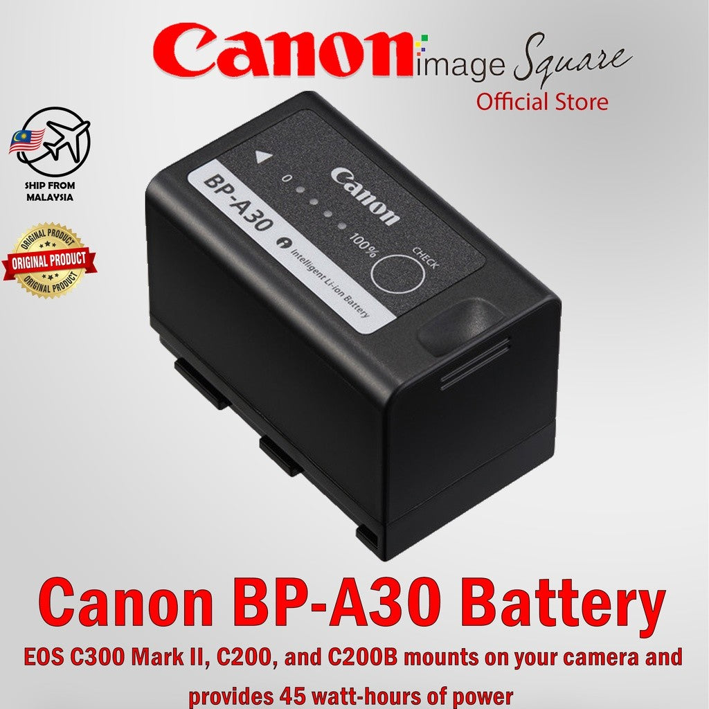 Canon BP-A30 Battery Pack for EOS C300 Mark II, C200, and C200B