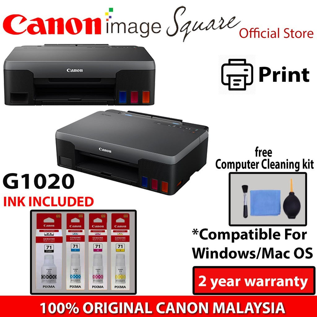 Canon PIXMA G1020 g1020 Refillable Ink Tank Printer for High Volume Printing