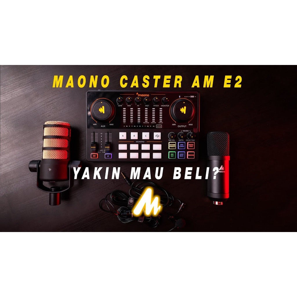 Maono AME2 AM-E2 Integrated Audio Production Studio Sound Card Studio Maonocaster AME2A