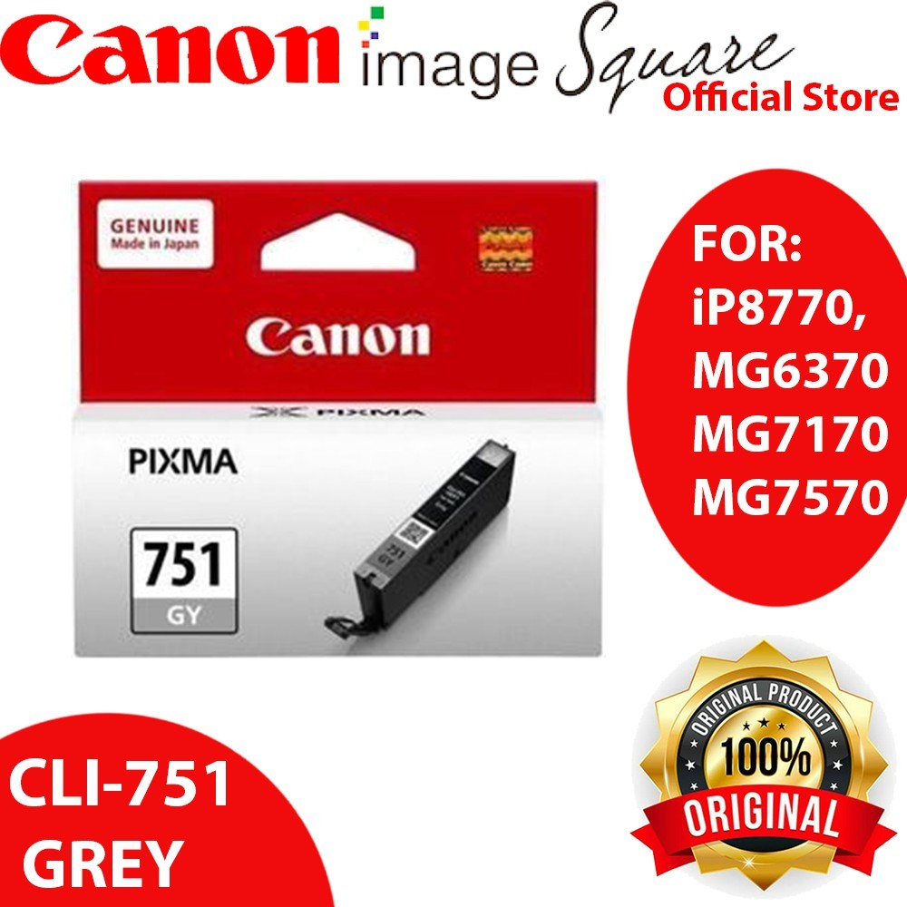 Canon CLI-751 INK (Cyan/Magenta/Yellow/Black) PGI-750 PGBK INK  750 751 (Canon Malaysia)