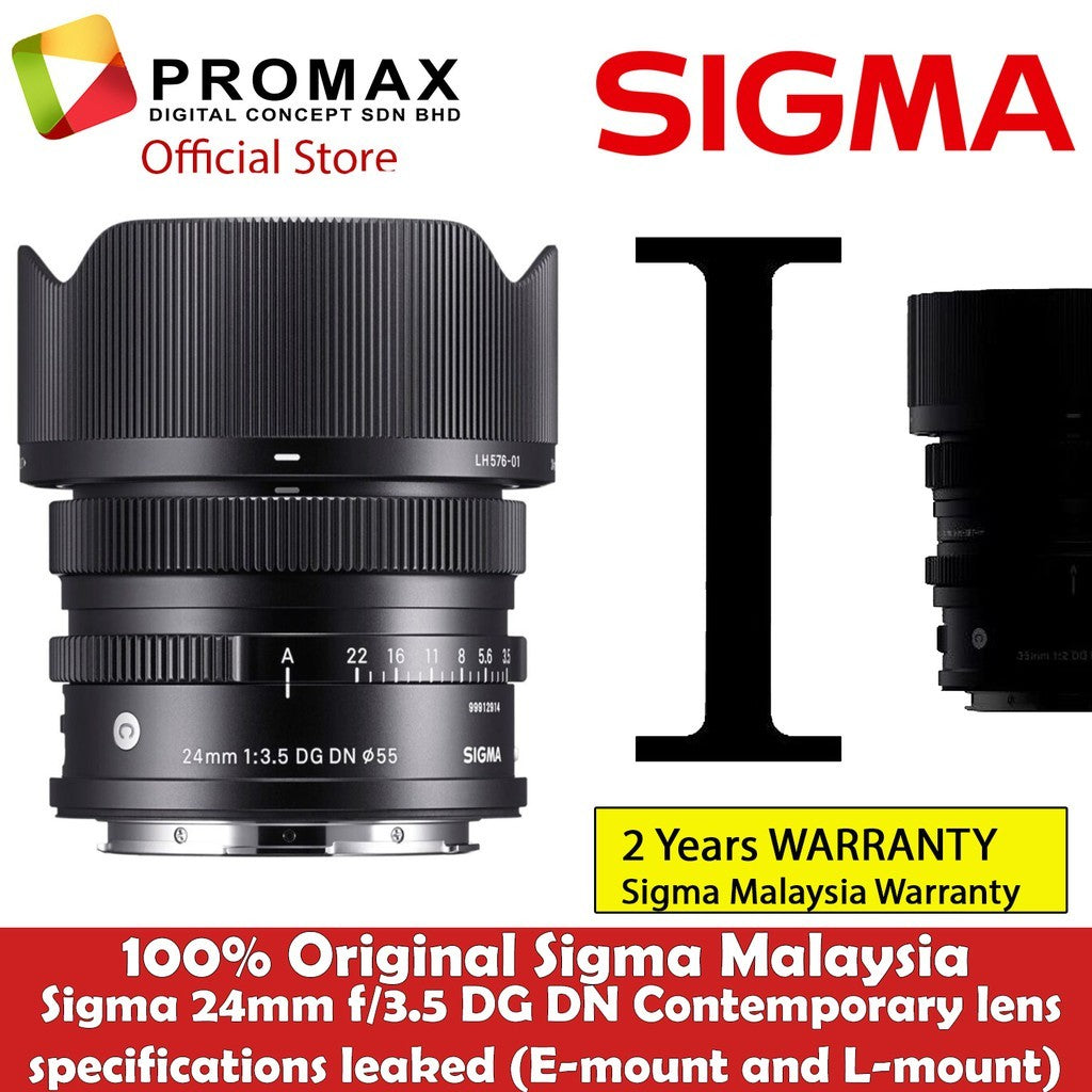 Sigma 24mm f3.5 DG DN Contemporary lens F3.5 (Sony E)