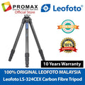 Leofoto LS-324CEX Carbon Fiber Tripod with 15-Degree Leveling Base