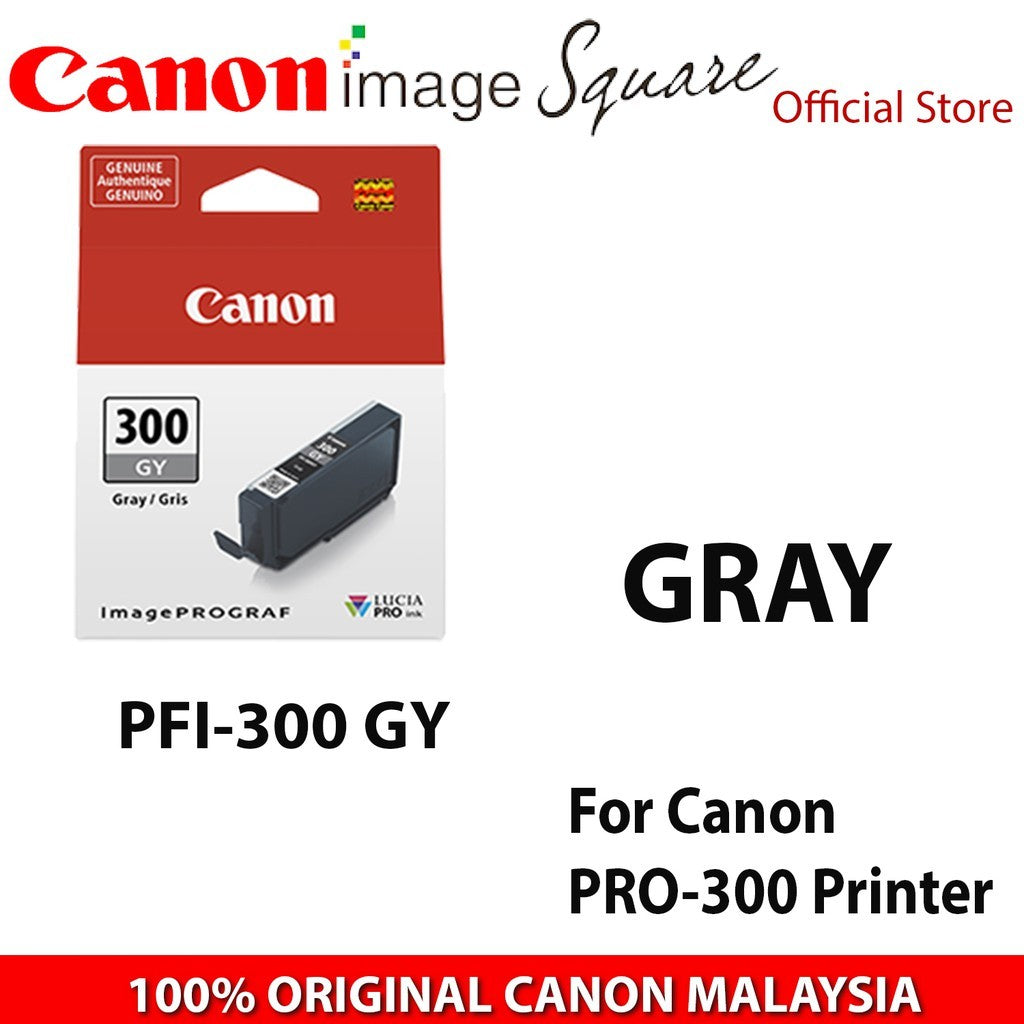 Canon PFI-300 Ink Cartridges ( MBK/PBK/C/Y/M/PM/PC/GY/CO/RD )For Canon PIXMA PRO 300 PRO300