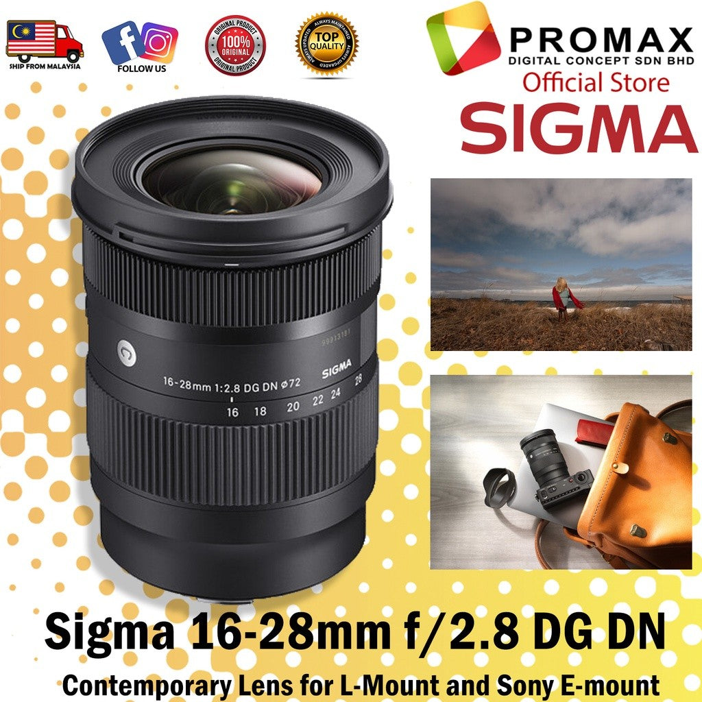 Sigma 16-28mm f2.8 DG DN Contemporary Lens (Sony E, L Mount)