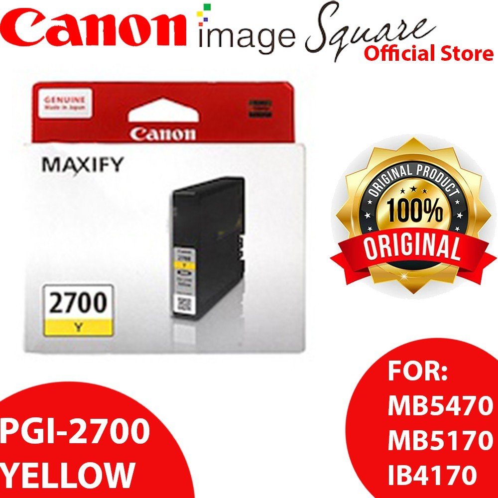 Canon PGI-2700 XL / PGI-2700 (BK/Y/M/C) For MB5470/MB5170/IB4170 PGI-2700XL 2700 INK CATRIDGE