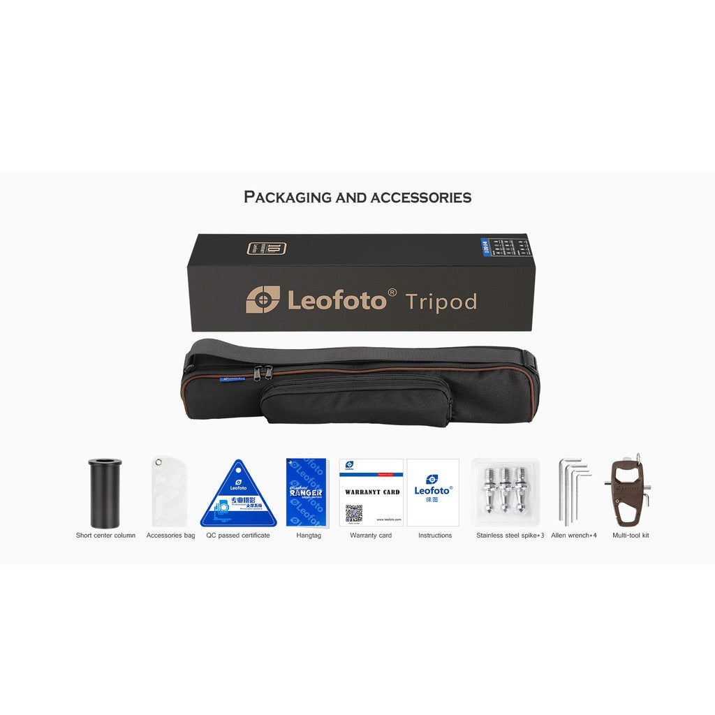 Leofoto (LX324CT - XB38) Urban Series LX-324CT+XB-38 Professional Carbon Fiber Tripod