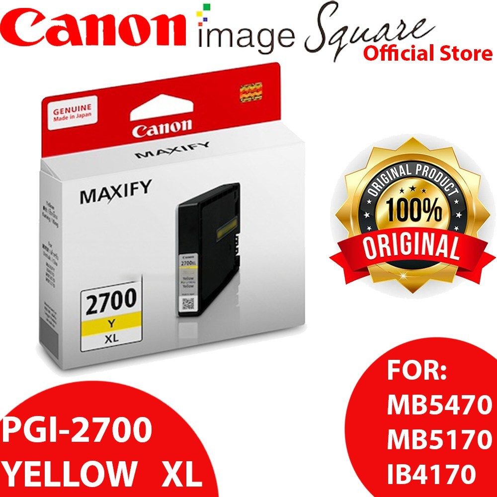 Canon PGI-2700 XL / PGI-2700 (BK/Y/M/C) For MB5470/MB5170/IB4170 PGI-2700XL 2700 INK CATRIDGE