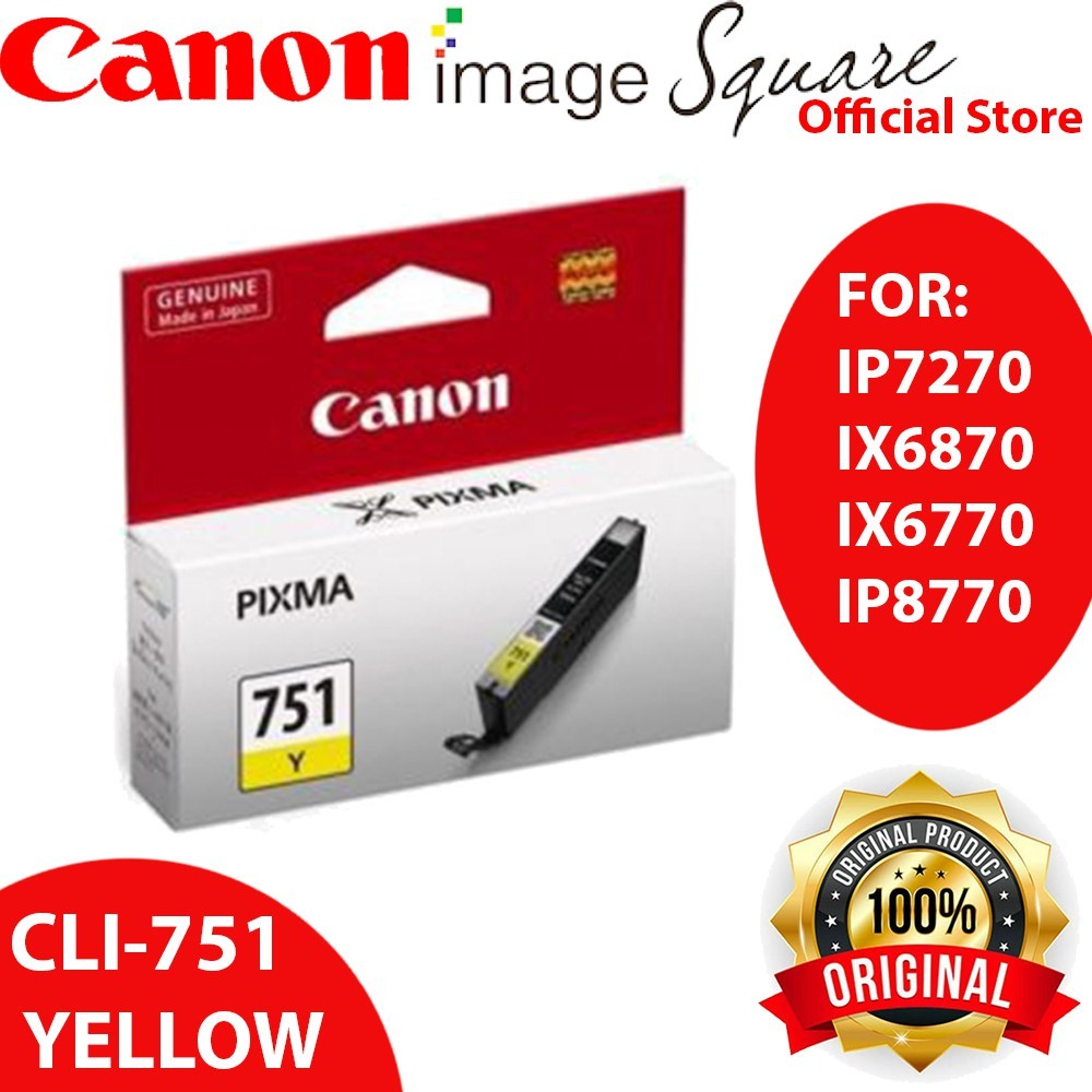 Canon CLI-751 INK (Cyan/Magenta/Yellow/Black) PGI-750 PGBK INK  750 751 (Canon Malaysia)
