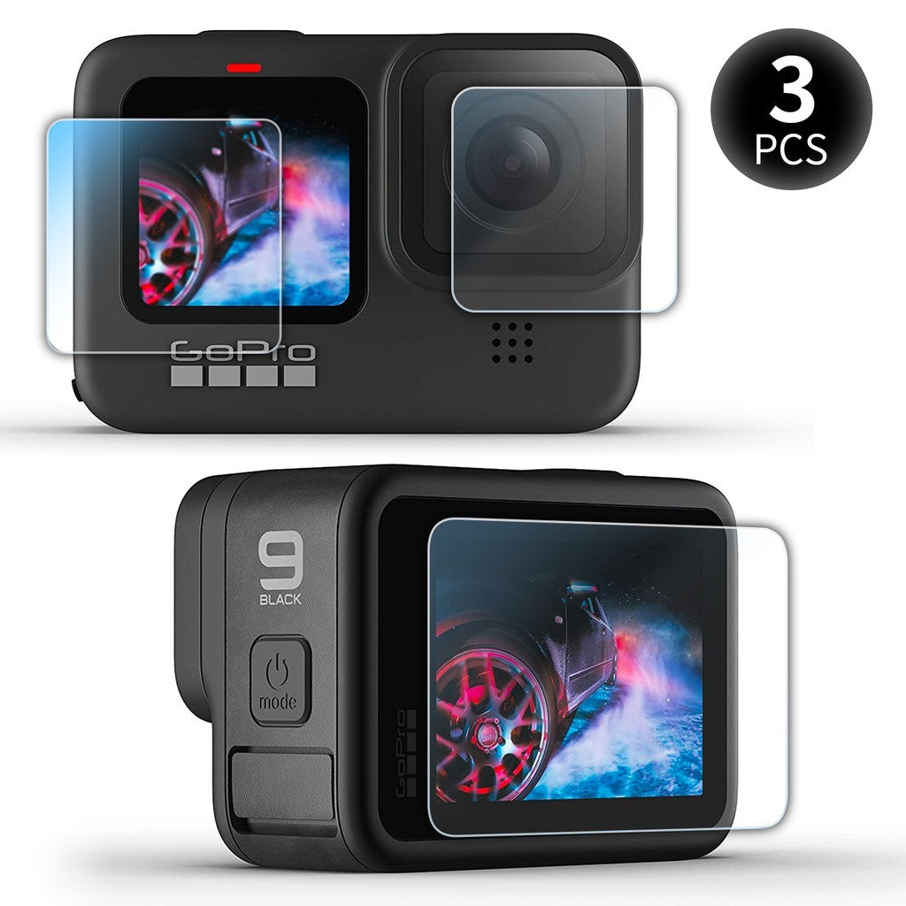 Telesin 9H GoPro Hero 9 10 11 12 Tempered Glass Lens / LCD Display Front Rear Lens Screen Protector