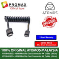 Ready Stock!! ATOMOS 4K HDMI Mini 30cm / 40cm 4K 60fps PRO Coiled Die Cast Connector Cable