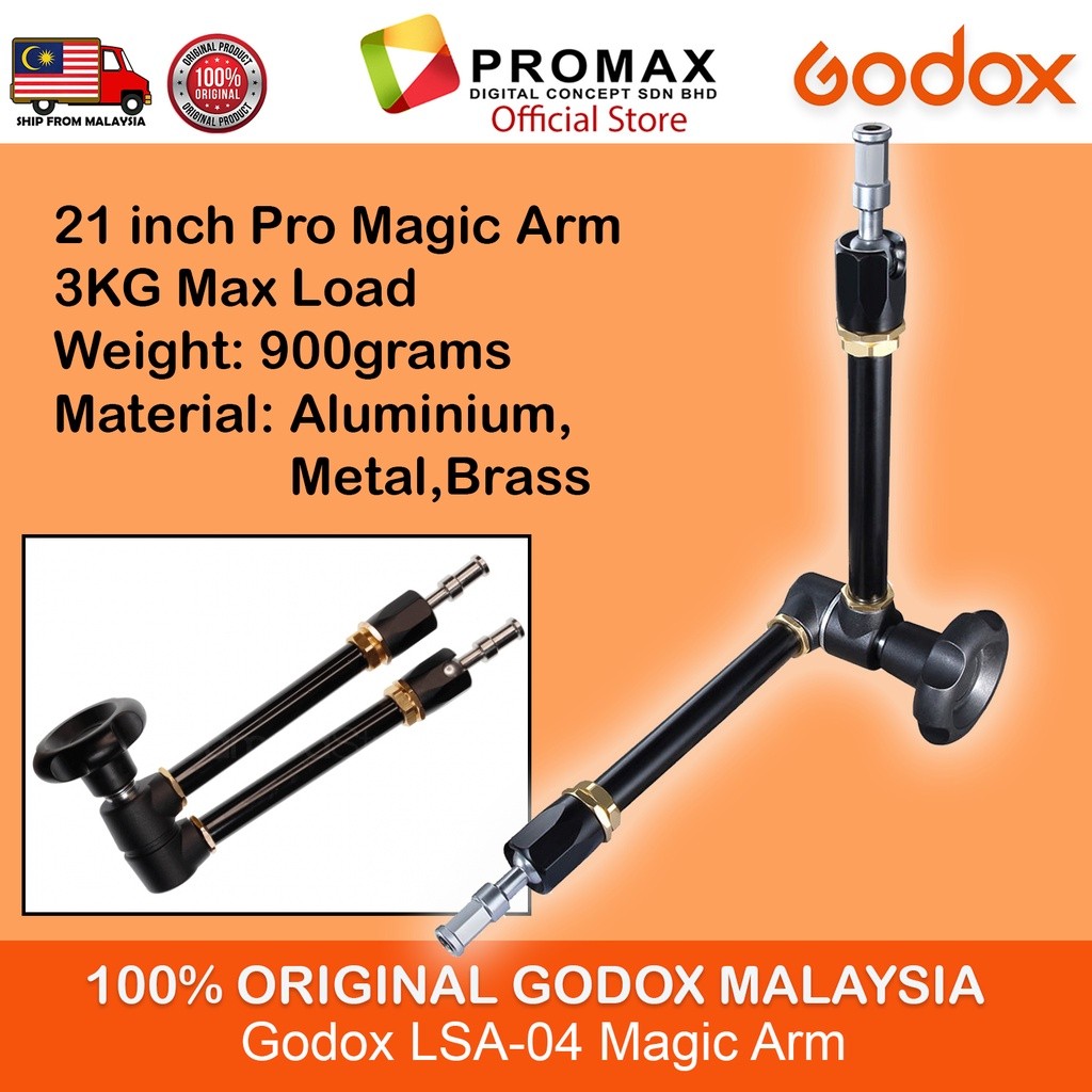Godox LSA-04 Variable Friction Arm 21inch Pro Magic Arm 244n