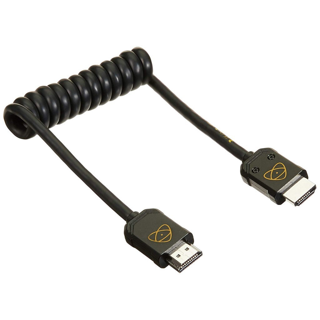 Ready Stock!! ATOMOS 4K HDMI FULL 30cm / 40cm 4K 60fps PRO Coiled Die Cast Connector Cable